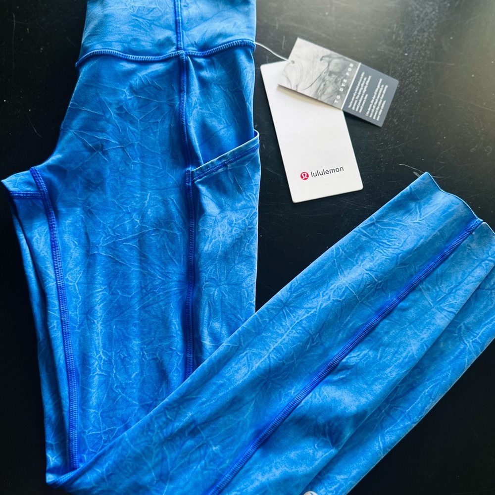 NWT Lululemon Fast and Free High Rise Tight 25" *Ice Dye size size 4
